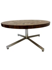 Mid-Century Modern Coffee Table with Tiles by Denisco, 1970s